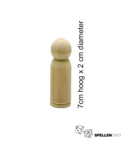 Pion hout 70mmx20mm | Spellen Expert