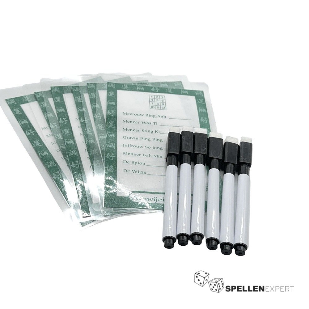 Peking Mysterie scorebladjes | Spellen Expert