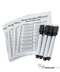 Stop! Ander Woord Scorebladjes | Spellen Expert